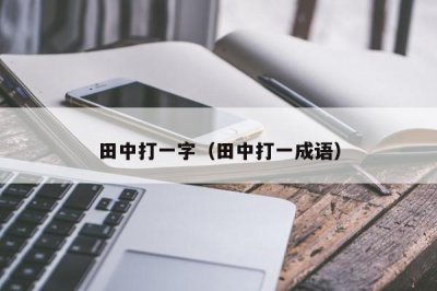 ​田中打一字（田中打一成语）
