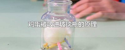​鸡蛋被吸进玻璃瓶的原理 鸡蛋被吸进玻璃瓶的原理80字
