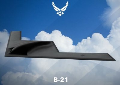 ​美军下一代隐形战略轰炸机B-21官方设计图首曝光