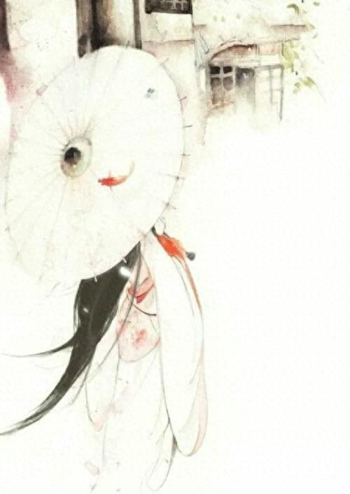 背影 诗 和你【唯美古风女子举伞壁纸】