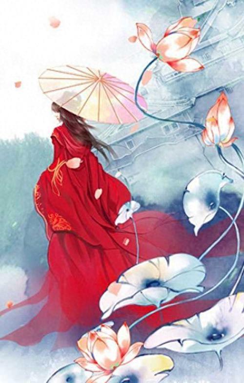 背影 诗 和你【唯美古风女子举伞壁纸】