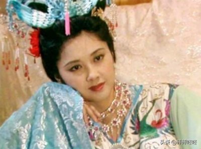 ​86版《西游记》罕见旧照，女儿国国主端庄持重，美得很古典