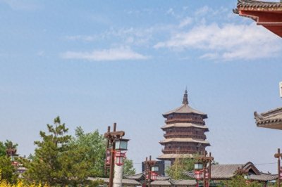 ​佛宫寺释迦塔，中国最高最古的一座木构塔式建筑，世界三大奇塔
