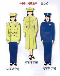 ​巾帼英雄中国女军(警)历年服装之一(图)