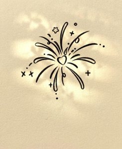 ​有手就能画！教你简单画烟花，零基础收藏
