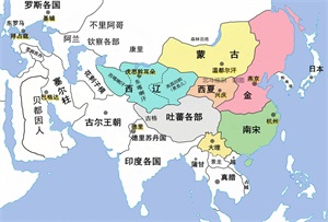 成吉思汗打的天下地图(蒙古帝国的扩张历程)-