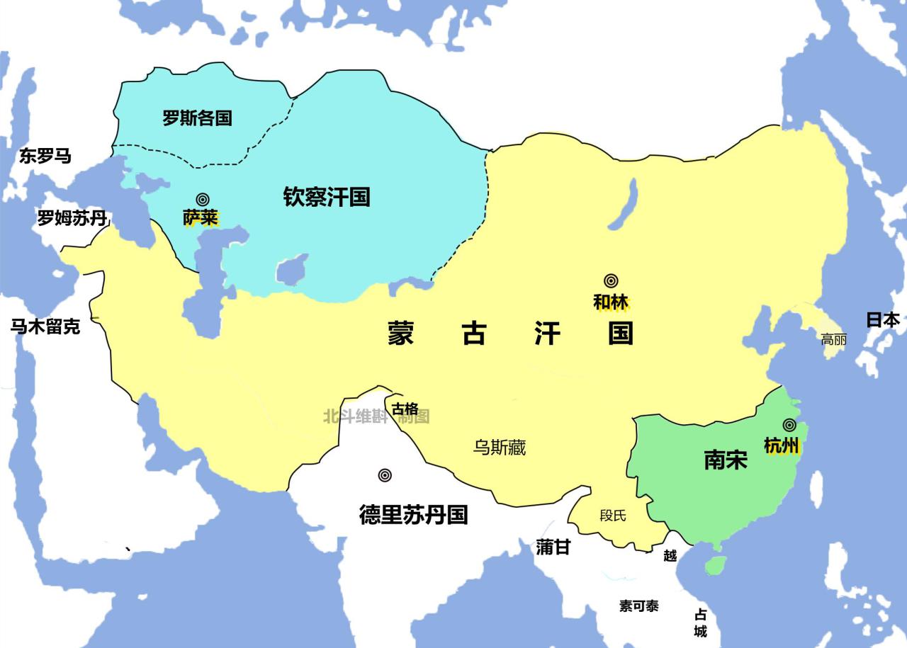 成吉思汗打的天下地图(蒙古帝国的扩张历程)-
