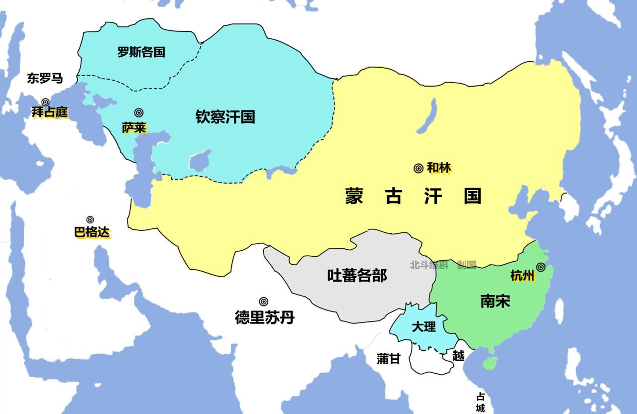 成吉思汗打的天下地图(蒙古帝国的扩张历程)-