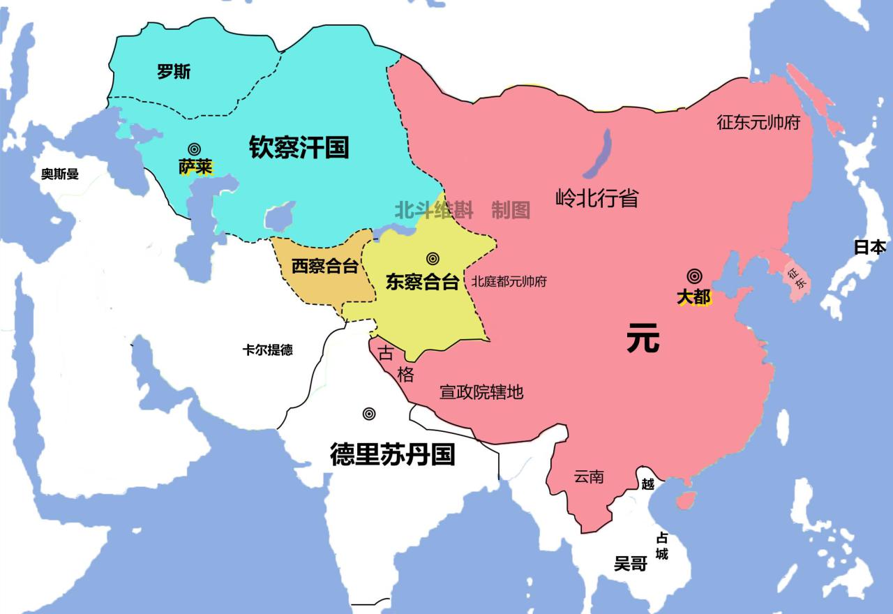 成吉思汗打的天下地图(蒙古帝国的扩张历程)-