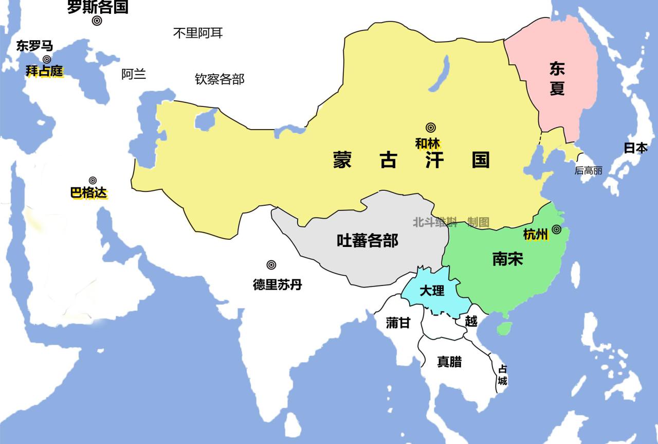成吉思汗打的天下地图(蒙古帝国的扩张历程)-