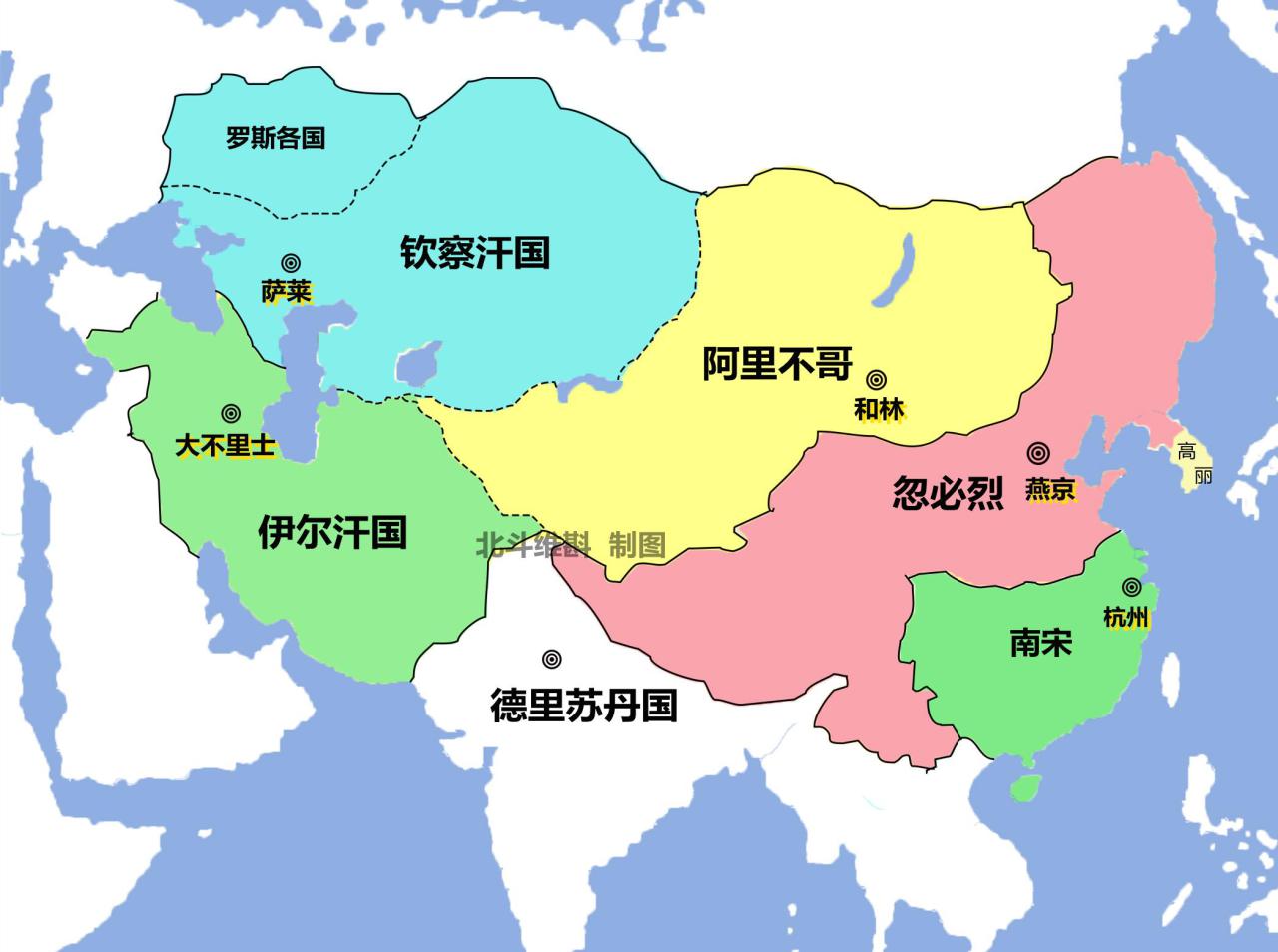 成吉思汗打的天下地图(蒙古帝国的扩张历程)-