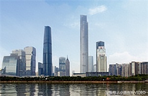 广州第一高楼广州周大福金融中心一览,建筑总高度530米
