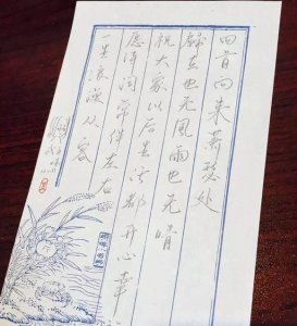 ​国民才女武亦姝的书法也是如此清秀可人，“砖家”：未入门