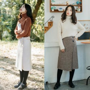 ​冬天半身裙怎么穿出高级感？这些搭配简约日常还不挑人，时髦显高