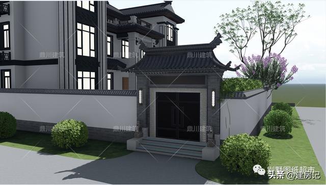 简单大方别墅庭院设计(4套农村别墅庭院设计方案)(20)