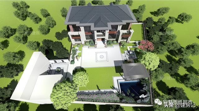 简单大方别墅庭院设计(4套农村别墅庭院设计方案)(1)