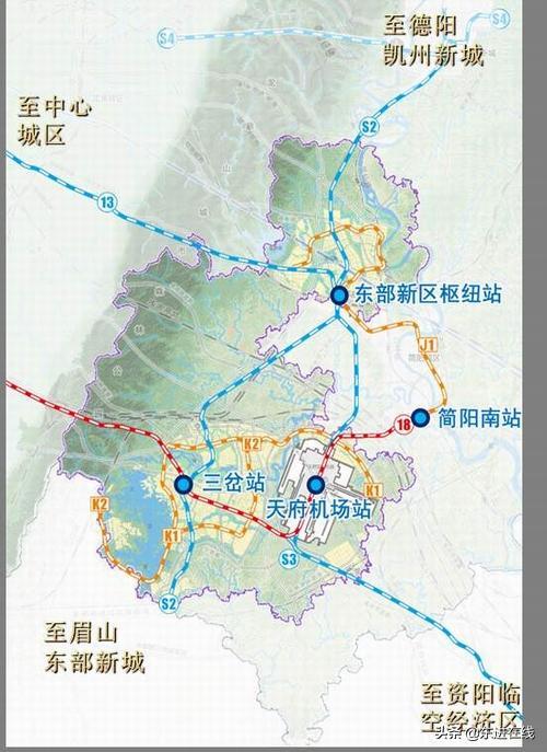 成都市东部新区总体规划图(成都东部新区总体方案多图曝光)(9)
