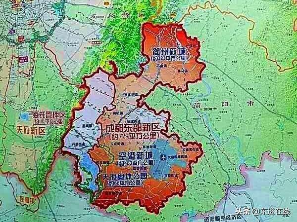 成都市东部新区总体规划图(成都东部新区总体方案多图曝光)(11)