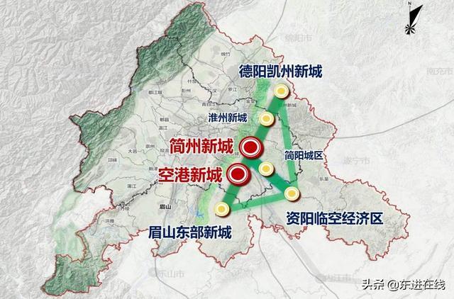 成都市东部新区总体规划图(成都东部新区总体方案多图曝光)(3)
