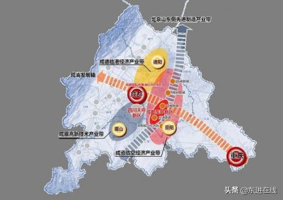 ​成都市东部新区总体规划图（成都东部新区总体方案多图曝光）