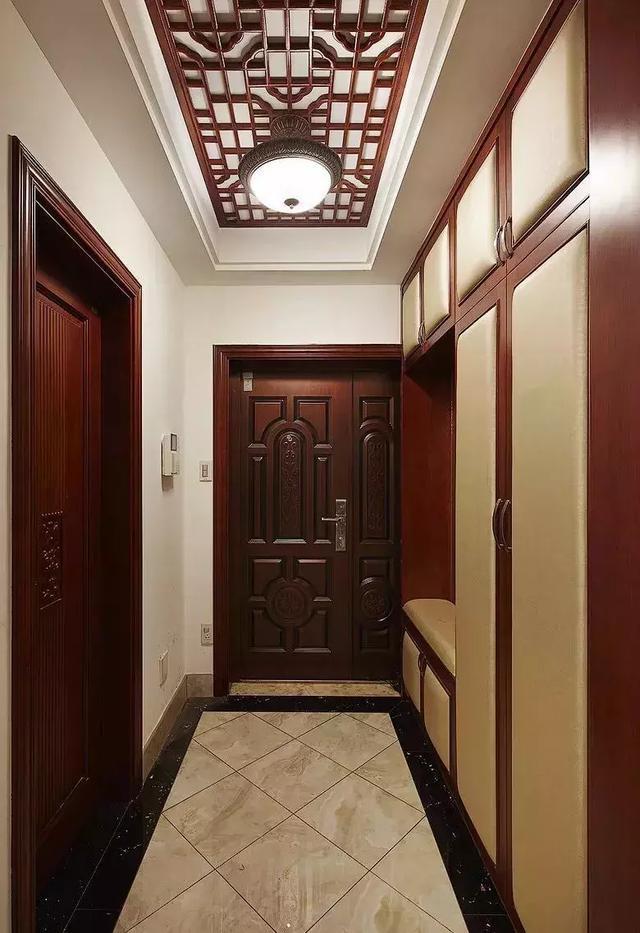 鞋柜+换鞋凳效果图,让你一进门就被吸引!