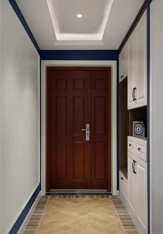 鞋柜+换鞋凳效果图,让你一进门就被吸引!