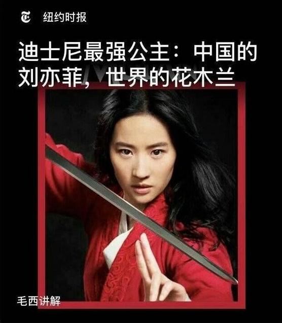 外媒评刘亦菲演花木兰(刘亦菲出演花木兰)(26)