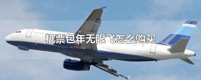 ​机票包年无限飞怎么购买