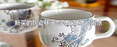 ​新买的陶瓷杯子怎么处理才能喝水