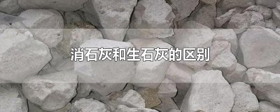 ​消石灰和生石灰的区别