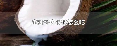 ​椰子打开椰肉很硬可以吃吗 椰子果肉硬可以吃吗有毒吗