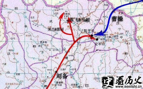 汉中之战地形图