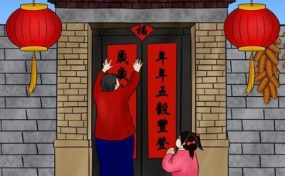 ​清代皇宫过年为什么不张贴红色对联而张贴白色的对联?