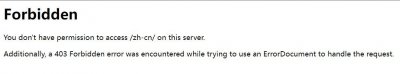 ​网页出现 403 forbidden 是什么意思？