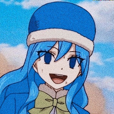 《妖精的尾巴》雨女朱比亚头像 二次元无水印蓝发女生动漫头像