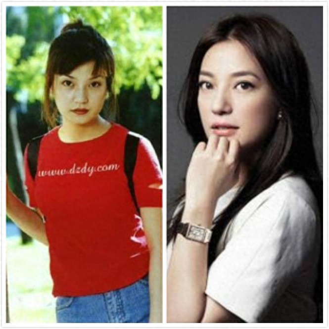 十大当红女星早期丑照对比，杨幂倒二，倒一居然是她。