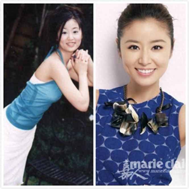 十大当红女星早期丑照对比，杨幂倒二，倒一居然是她。